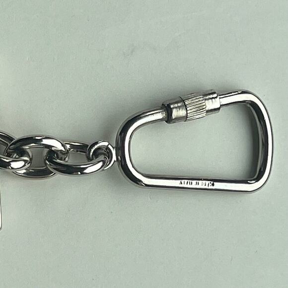Salvatore Ferragamo Mens Gancini Silver Keychain - Picture 4 of 5